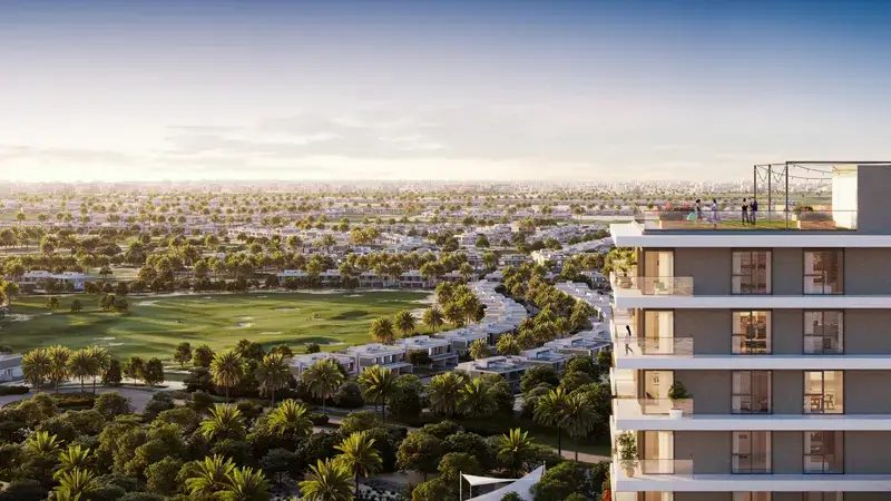 Luxurious Emaar Club Drive residences at Dubai Hills Estate offered by a reputable Dubai estate agency. A stunning blend of modern architecture and serene surroundings in the heart of Dubai.